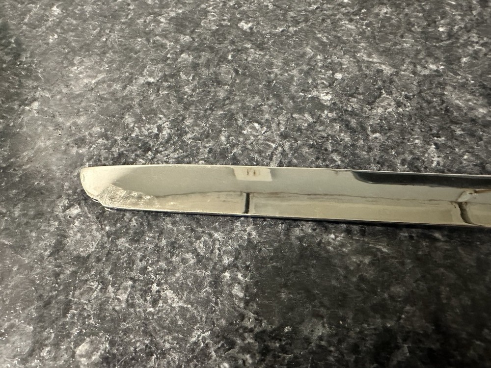 Vtg Cake Knife Crystal Diamond Cut Handle