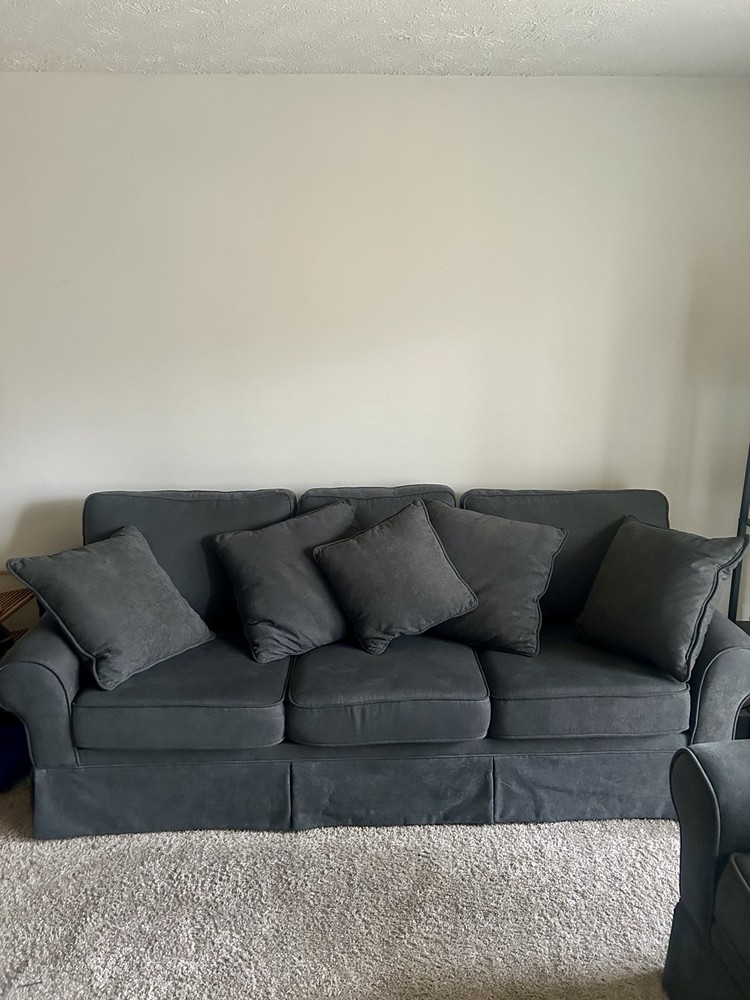 Gray Loveseat And Sofa Set