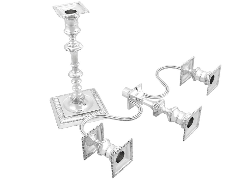 Antique Victorian Sterling Silver Candelabra