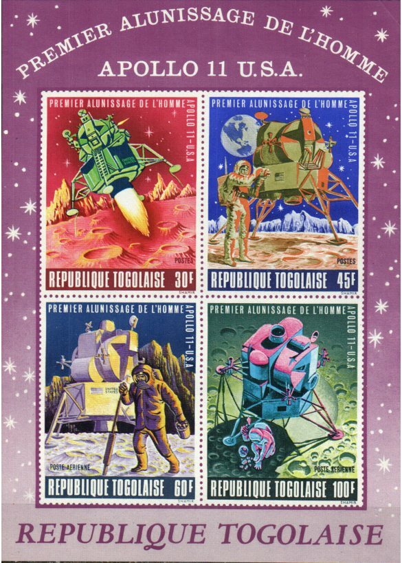 Togo Stamp C108a  - Lunar Landing