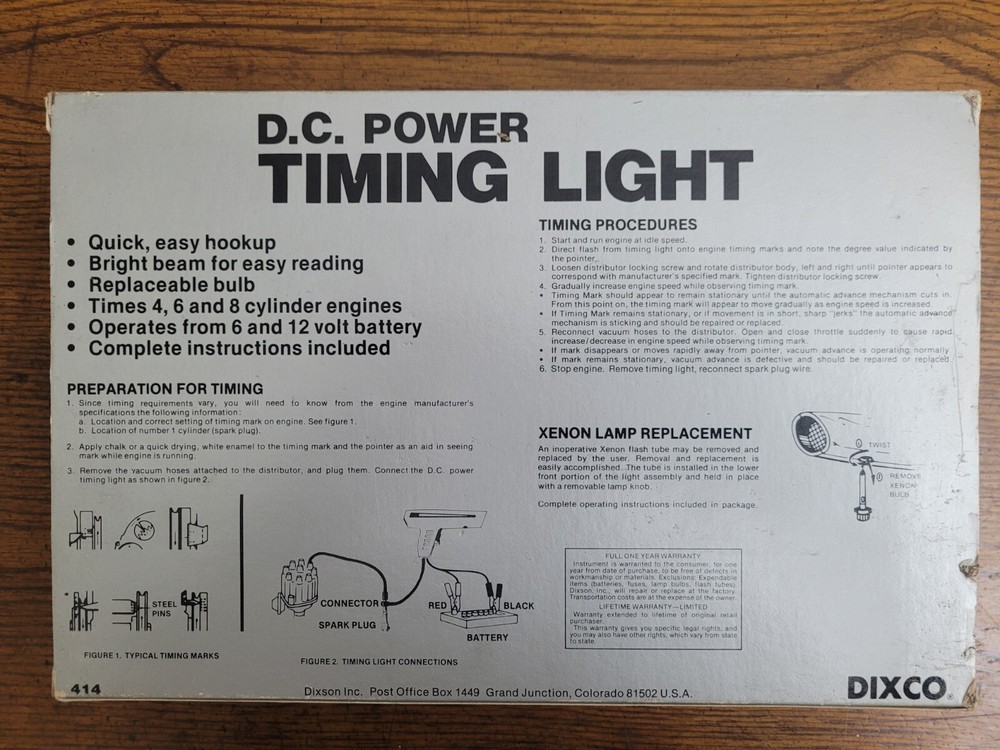 Vintage Dixco 414 - 1977 Timing Light