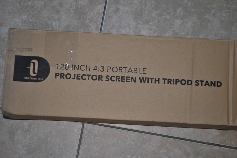 trotronics model TTHP020 120 INCH PROJECTER SCREEN