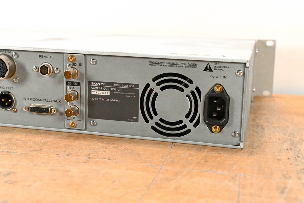 Sony CCU-D50 Camera Control Unit CG01RAY