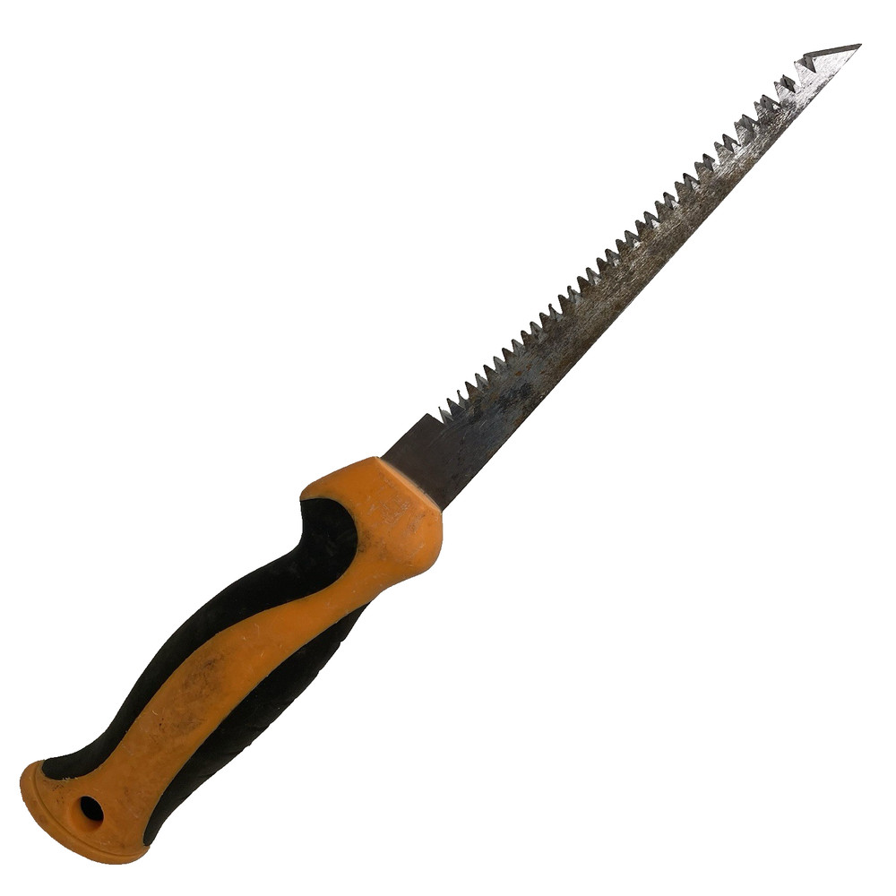 Jab Saw – 6.5" Blade – Orange/Black Handle – Used – Light Rust