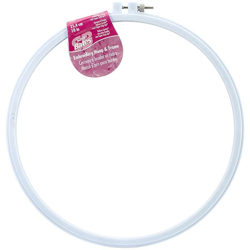 Plastic Embroidery Hoop - Light Blue Size 10"