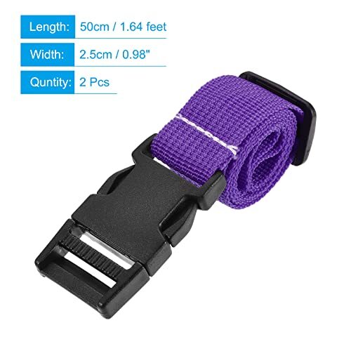 Utility Strap with Buckle 1x20 Inch Polyester Quick Release Adjustable Belt