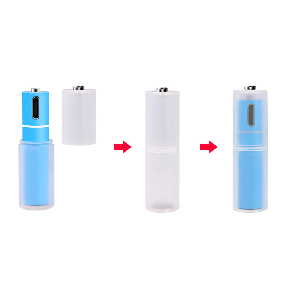 10Pcs AAA to AA Size Cell Battery Converter Adapter Battery Holder Case Switch ·