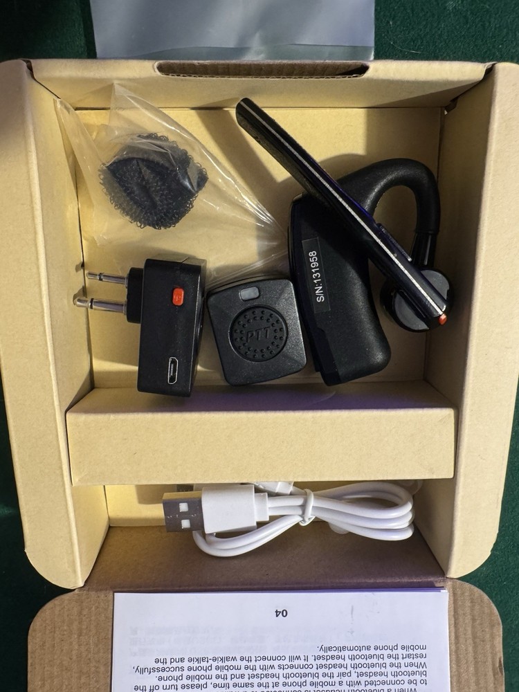 K Type Wireless Walkie Talkie Bluetooth Headset Earpiece For Motorola...