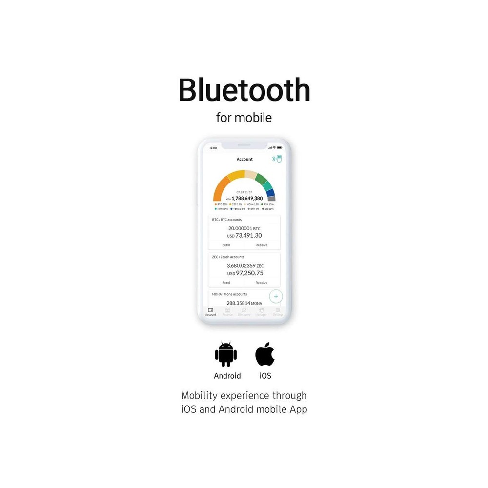 D'CENT Biometric Cold Wallet – Your keys, Your cryptos – Fingerprint