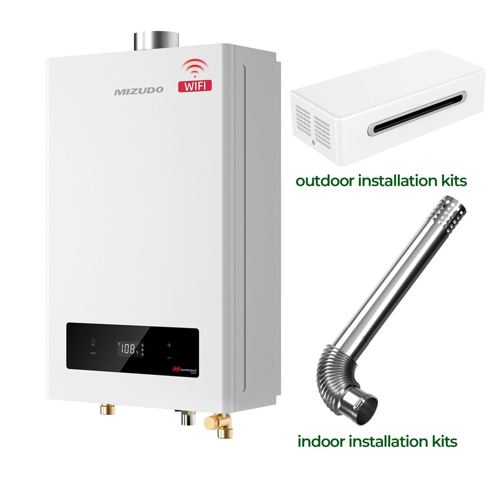 Tankless Water Heater, Indoor & Outdoor Natural Gas /Propane 5.1GPM 120K BTU