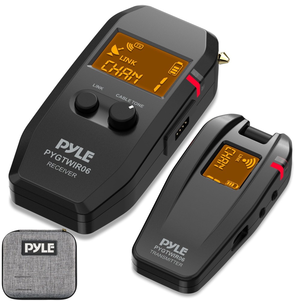 Pyle Audio Transmitter and Receiver, Black (PYGTWIR06)