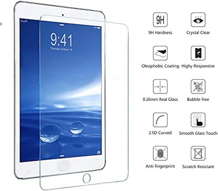 For iPad Mini 5 Generation (2019), Clear Tempered Glass Screen Protector