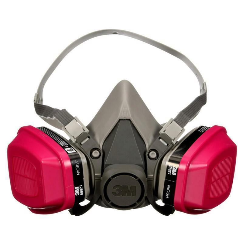3M P100 Multi-Purpose Half Face Respirator Valved Multicolored