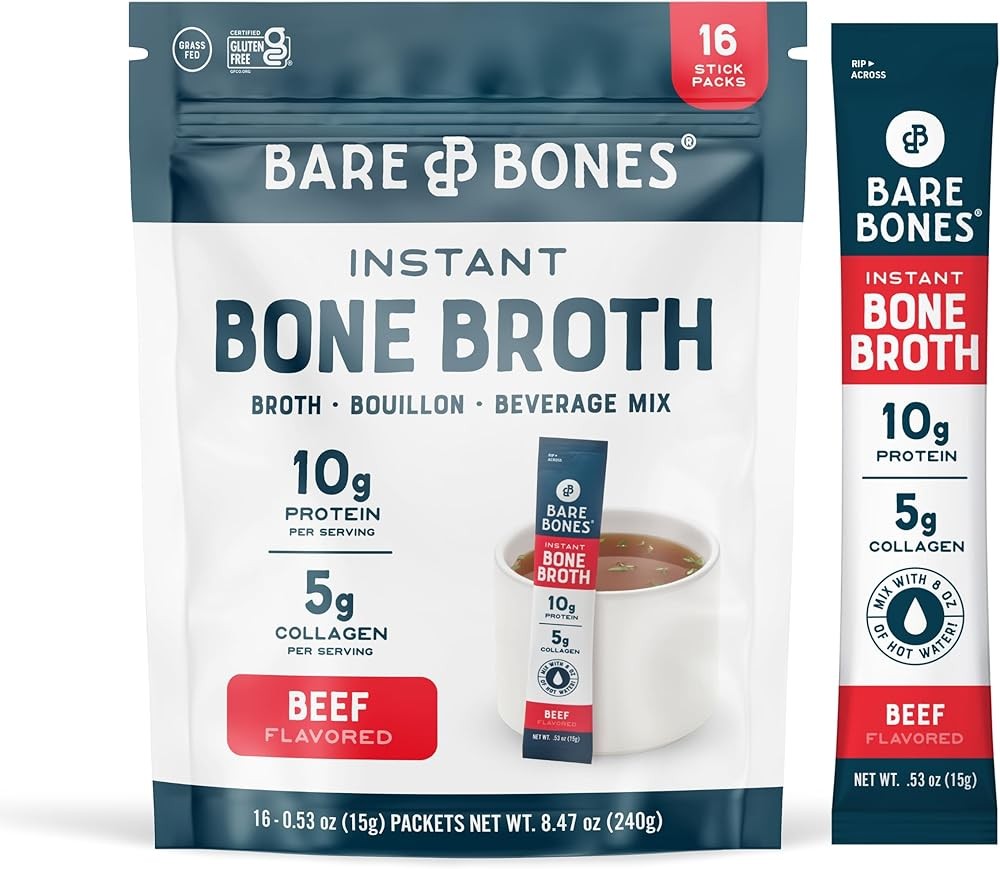 Beef Bone Broth Instant Powdered Mix Paets | Collan |