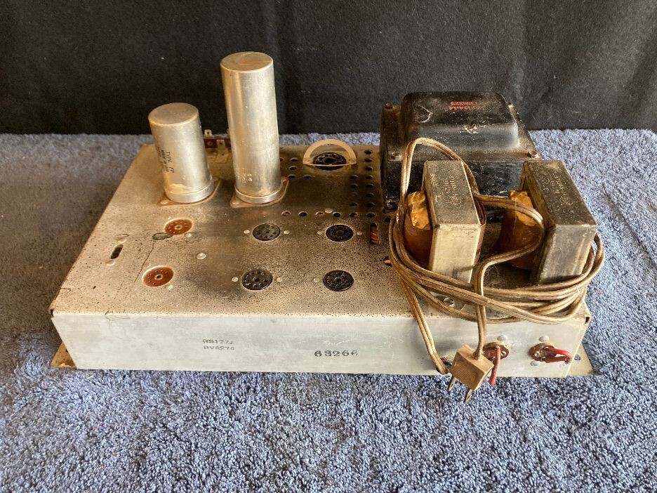 RCA RS177J STEREO PUSH/PULL TUBE AMPLIFIER 6BQ5/EL84 OUTPUTS SHOWN TESTING