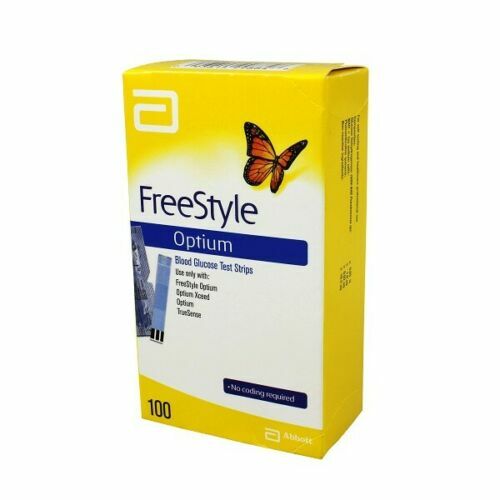 Abbott OPTIUM Glucose Strips 100 Strips *Long Expiry*