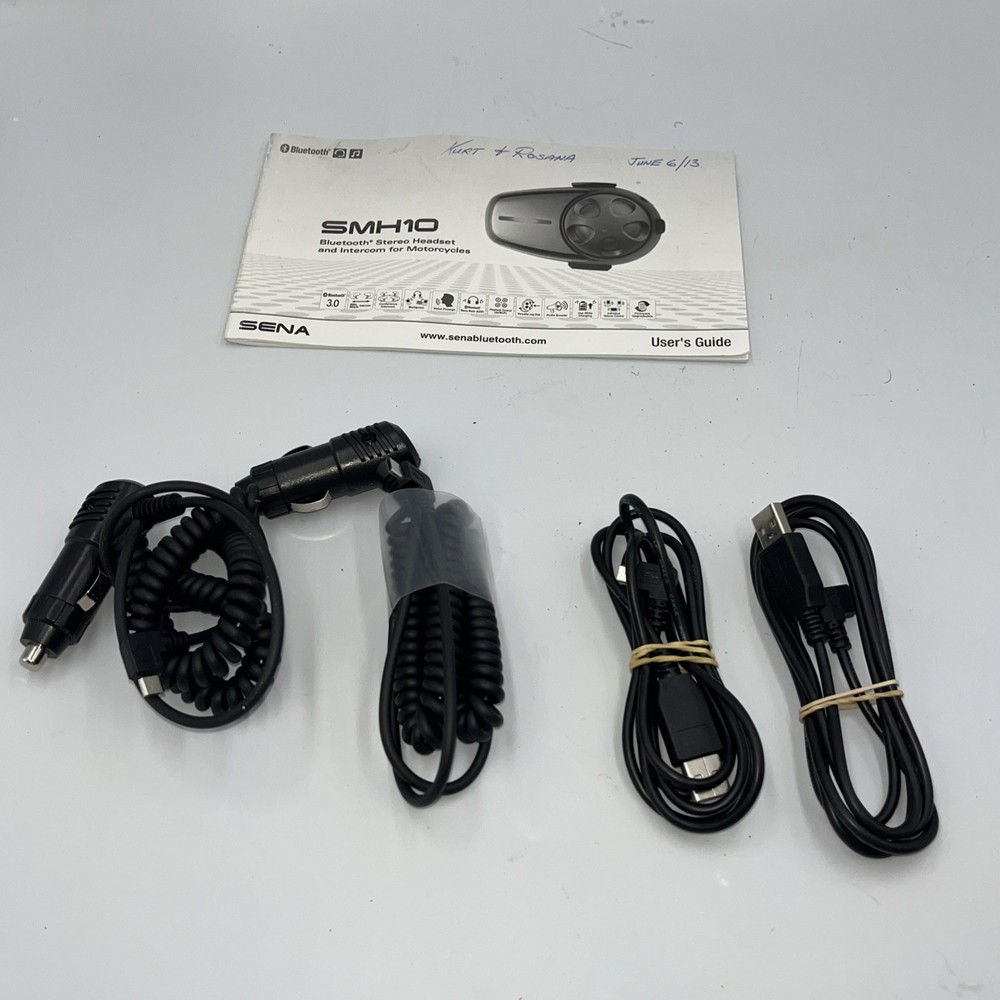 Sena SMH10D-10 Motorcycle Bluetooth Headset / Intercom (Dual), Black