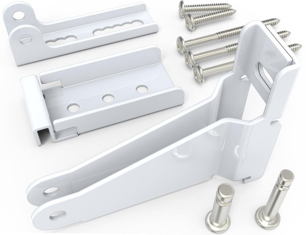 Reinforced Storm Door Closer Bracket Kit Compatible with Andersen, White