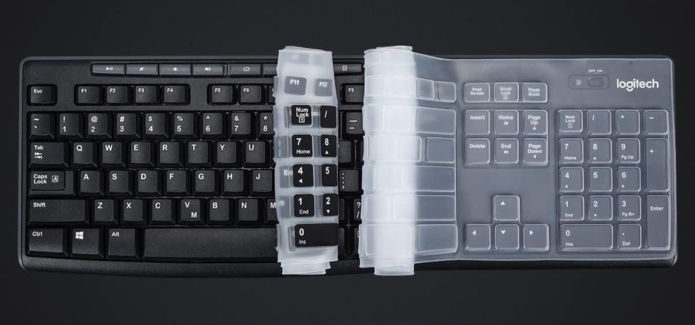 Scratch-Resistant Silicone Keyboard Protector for Logitech MK Series Keyboards