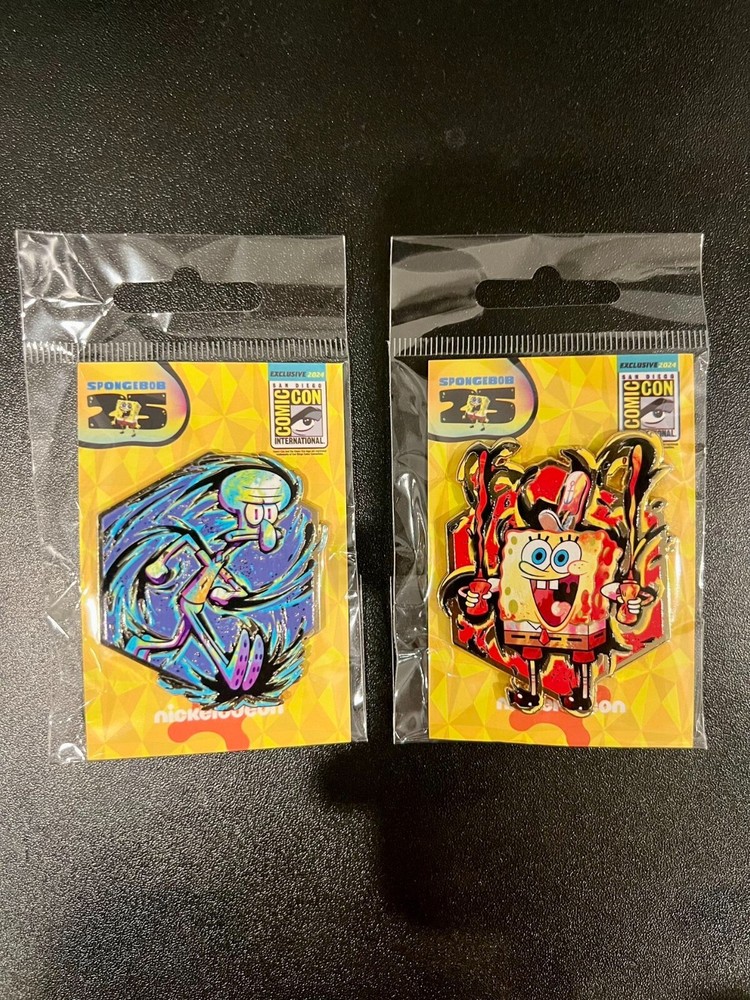 *SDCC 2024 EXLUSIVE* SpongeBob 25TH ENAMEL Pins - RARE SDCC 2025