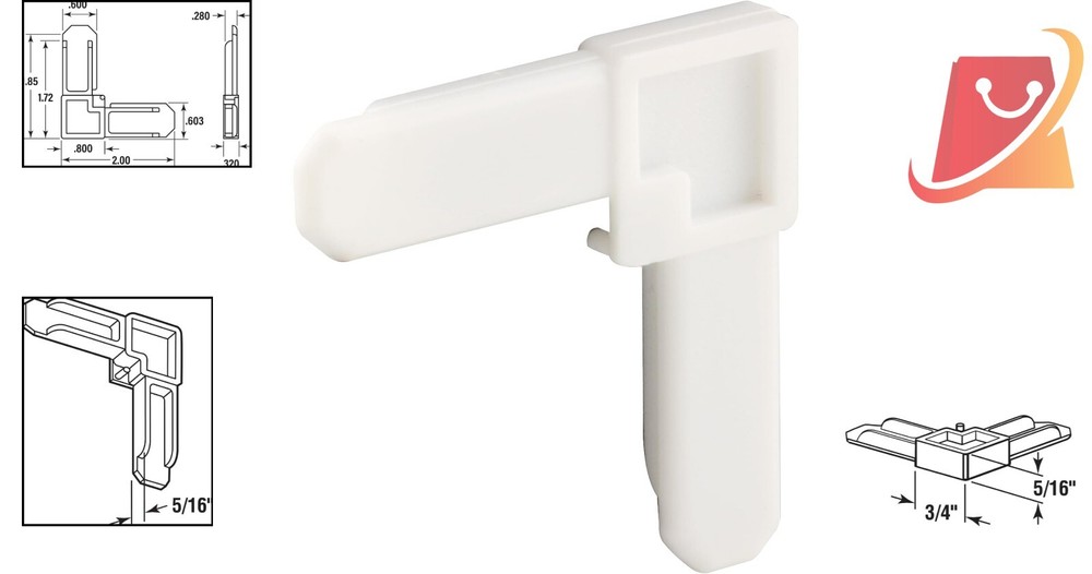 Convenient 50-Pack White Plastic Frame Corners - Easy Screen Installation