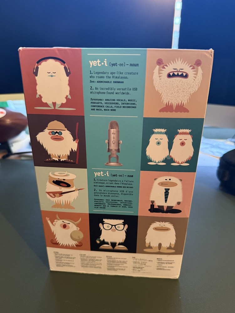 Logitech Creators Blue Yeti USB Microphone, Silver - Read