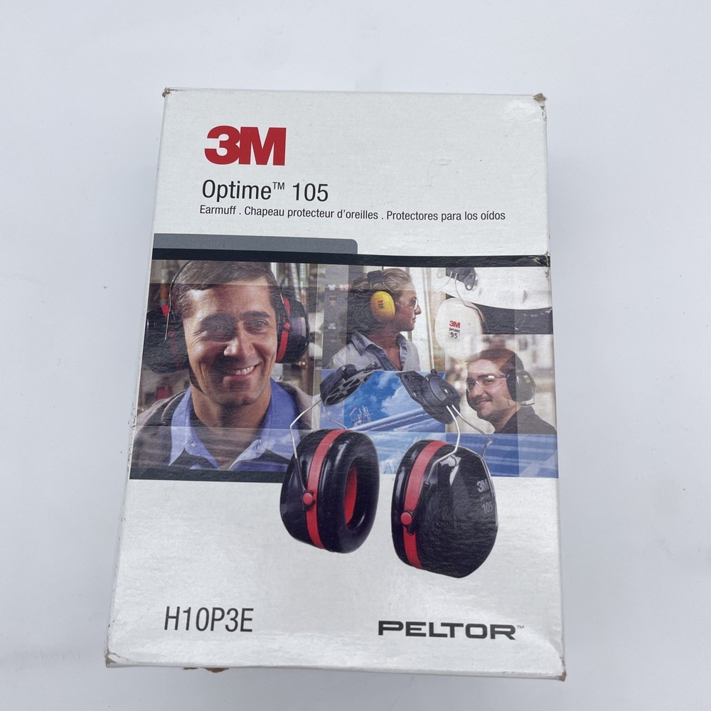 3M Peltor Optime 105 Earmuffs H10P3E Cap Mounted