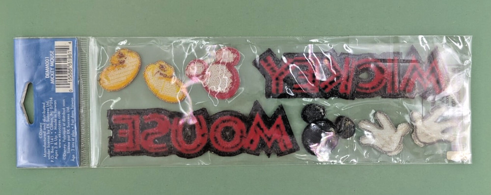 Disney MICKEY MOUSE Embroidered Stickers Scrapbook