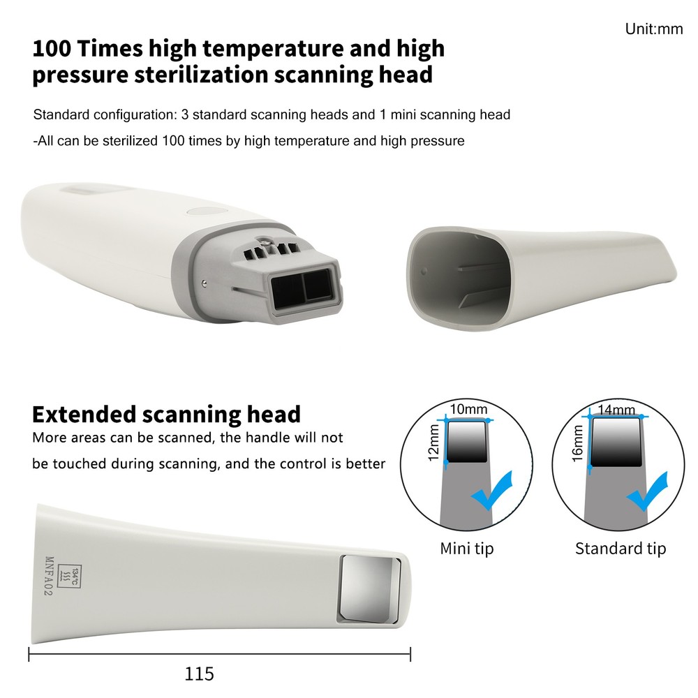 3DS V5 Dental 3D Scanner Large Depth Fast Scanning with Free Software