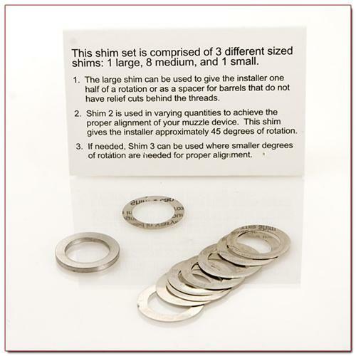 PWS .223/5.56 Muzzle Device Alignment Shim Set