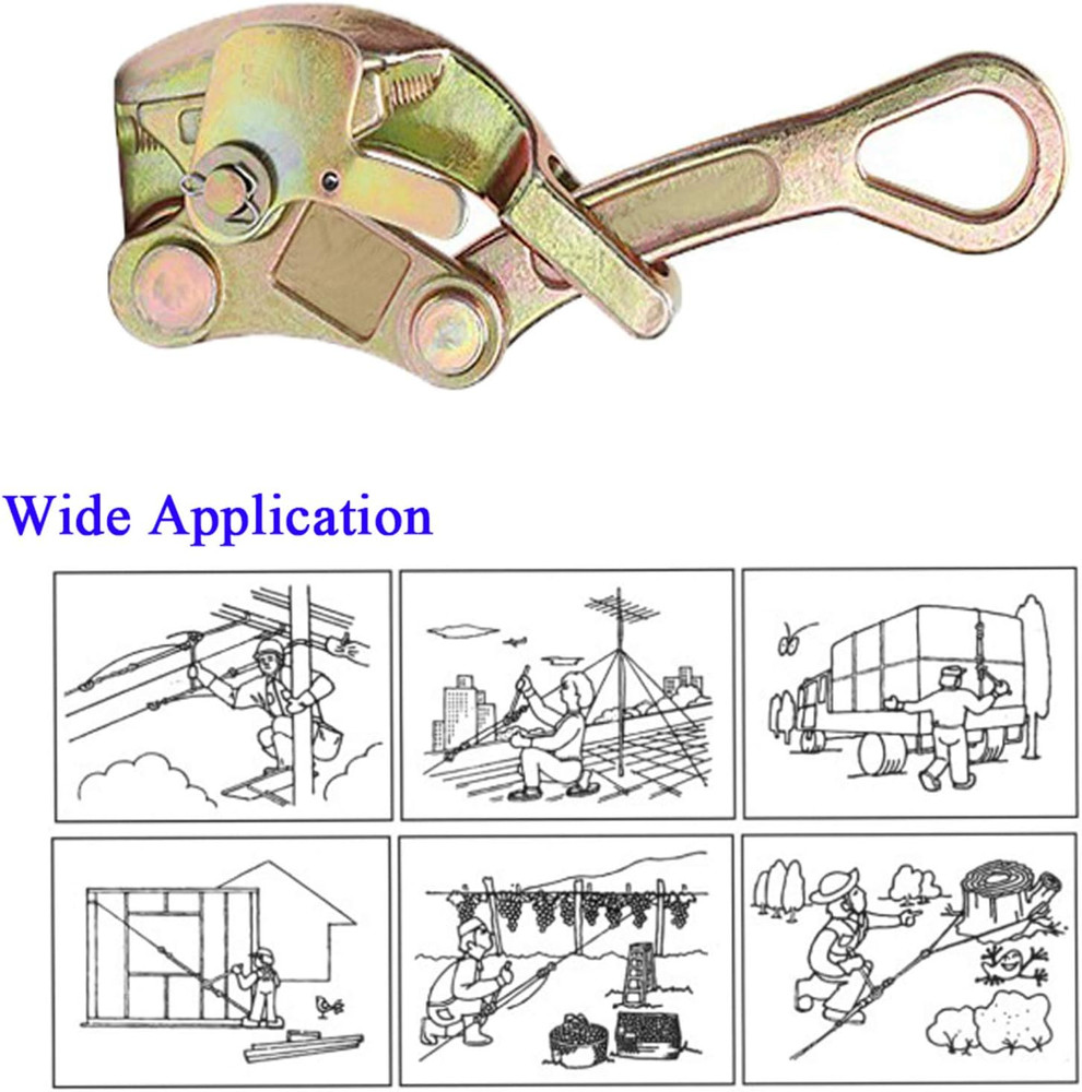 Wogoboo Cable Grip Wire Gripper Steel Cable Puller Tool for Wire Rope,Pulling 22