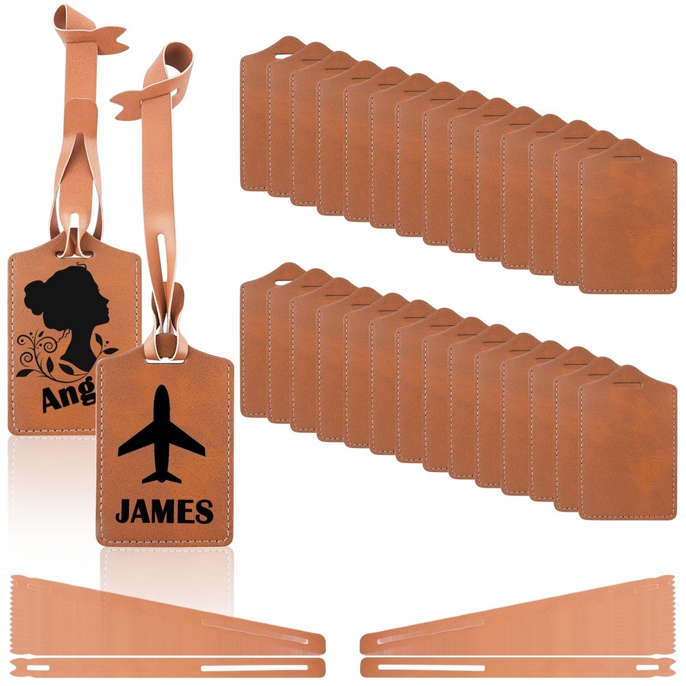 30 Sets Laser Engraving Material - Ideal Laserable Engravable Leatherette Tea...