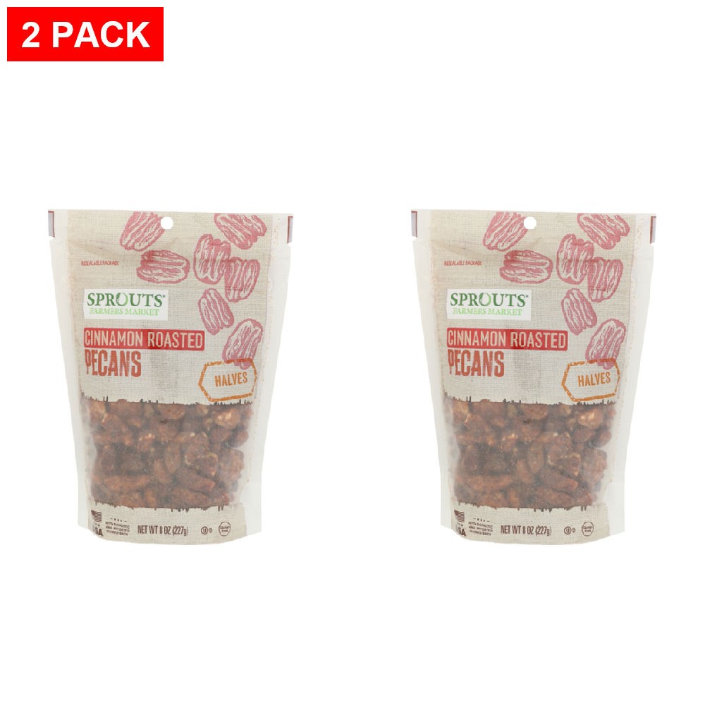 2 Pack - Sprouts Cinnamon Roasted Pecans 8 oz