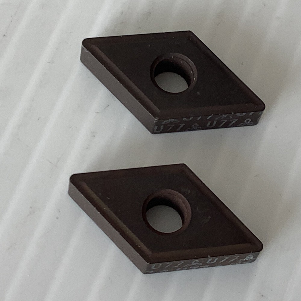 Carbide Inserts U77 Qty 2 New no Box Unbranded
