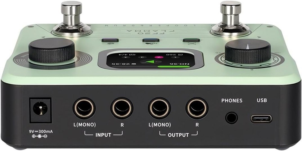 Multi-Function Looper Pedal with Drum Machine 300Min 220Grooves USB