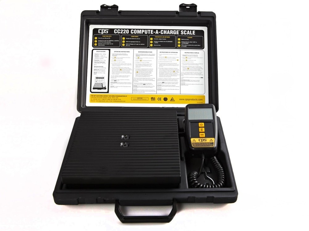 CPS CC220 - COMPUTE-A-CHARGE, 220 lb Refrigerant Scale