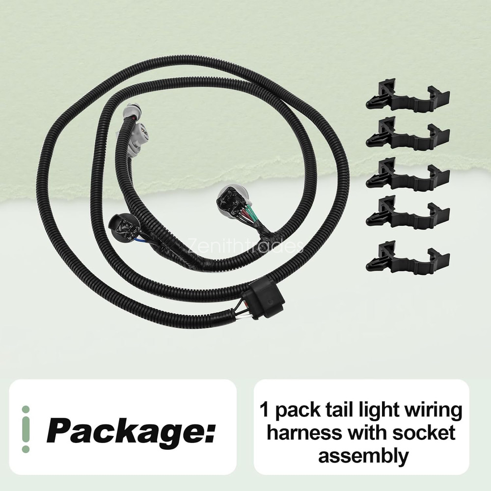 LH Side Tail Light Harness Wire & Socket For 2014-2015 Sierra 1500