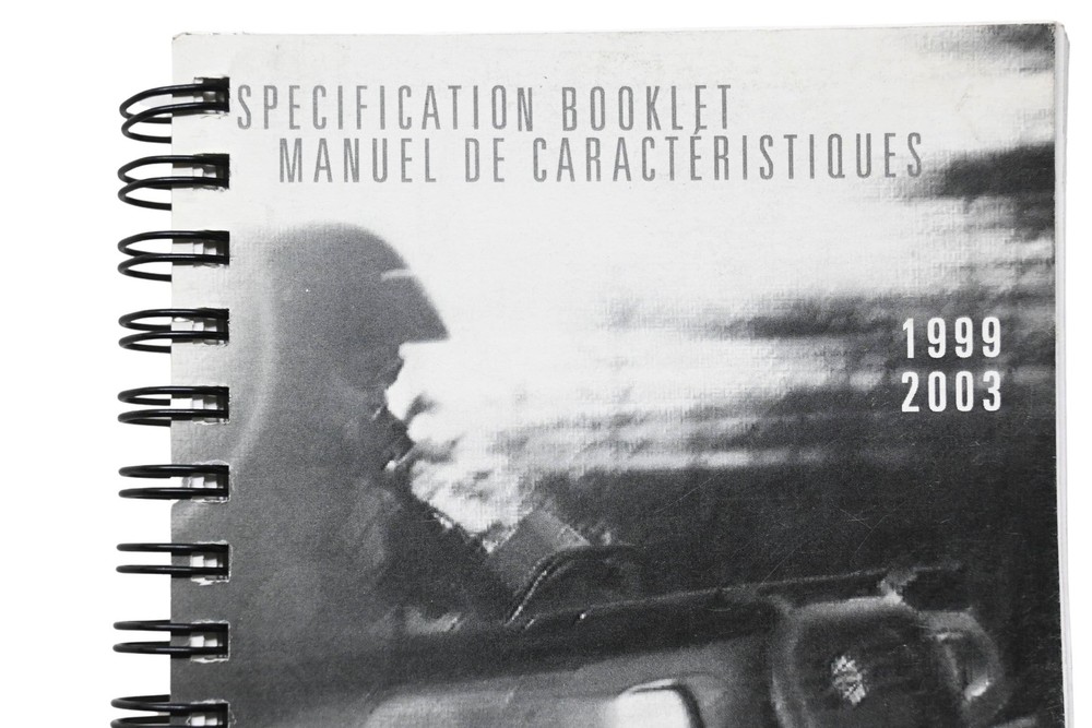 Aftermarket 219100168 Specification Booklet 1999 2003