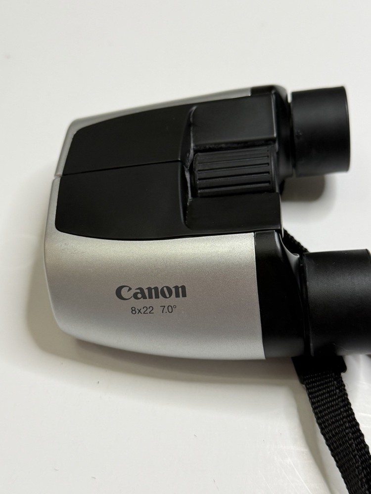 Canon 8x22 Binoculars Compact Silver Black 7.0° – Sharp & Clear Optics