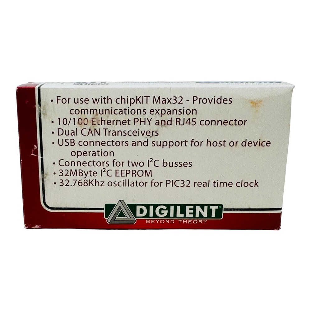 DILIGENT TDGL006 chipKIT NETWORK SHIELD COMMUNICATIONS EXPANSION FOR Max32 NOS