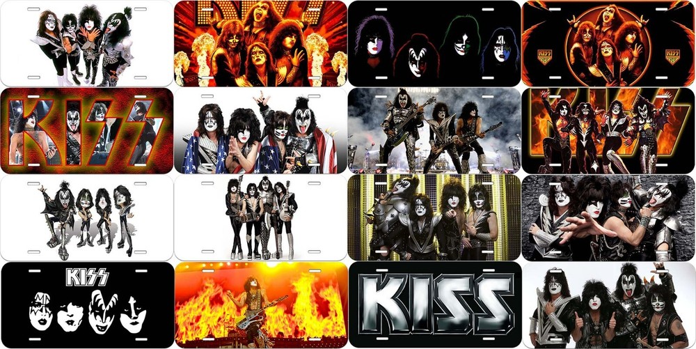 Kiss Novelty Auto Car License Plate