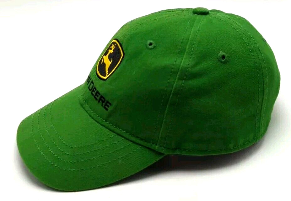 JOHN DEERE hat green cap elastic strap - Toddler size hat
