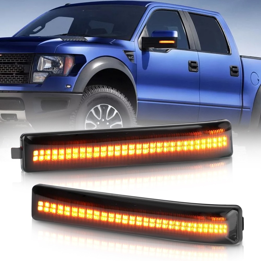 Sequential LED Dynamic Side Mirror Turn Signal Light Lamp For Ford F-150 09-14