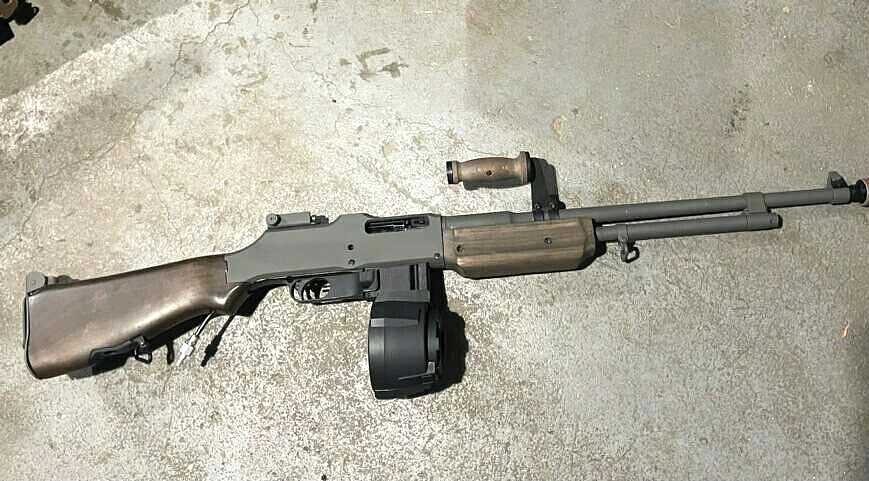 Airsoft S&T BAR M1918 Angel Custom Drum Adapter