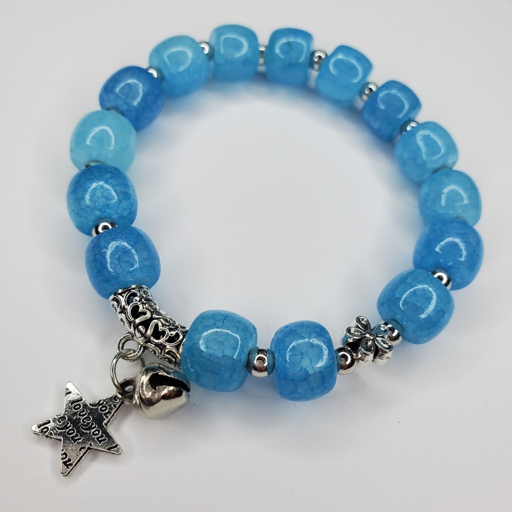 Hand crafted artisan unique gemstone bracelet