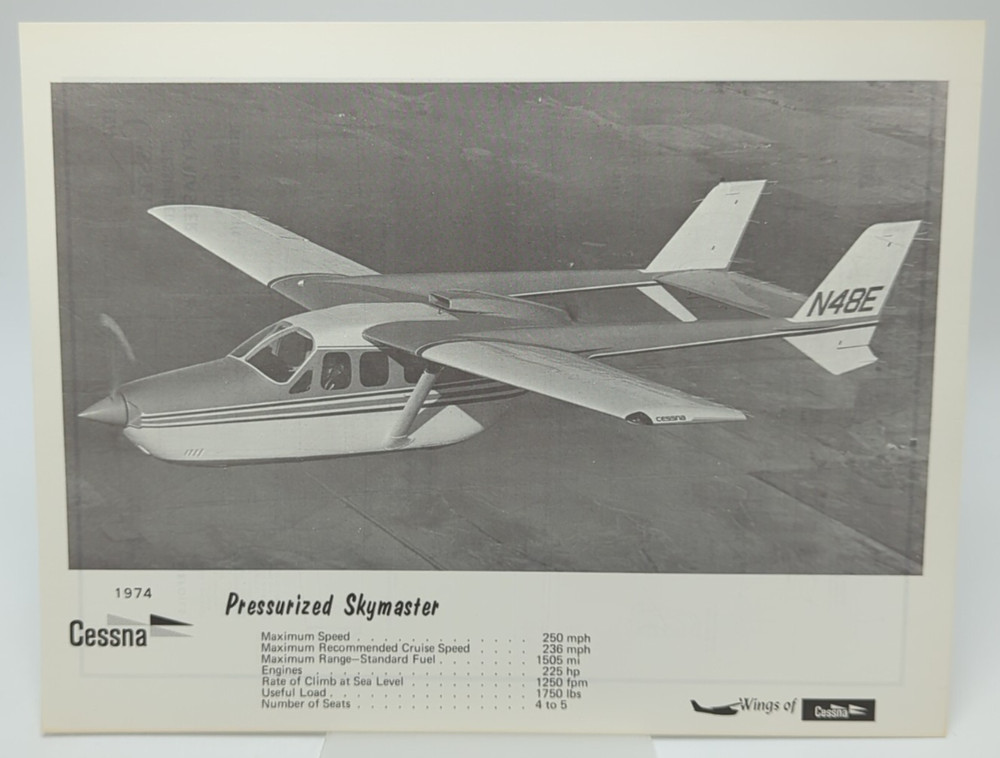 Cessna Skymaster 1974 Sales & Specification / Spec Info