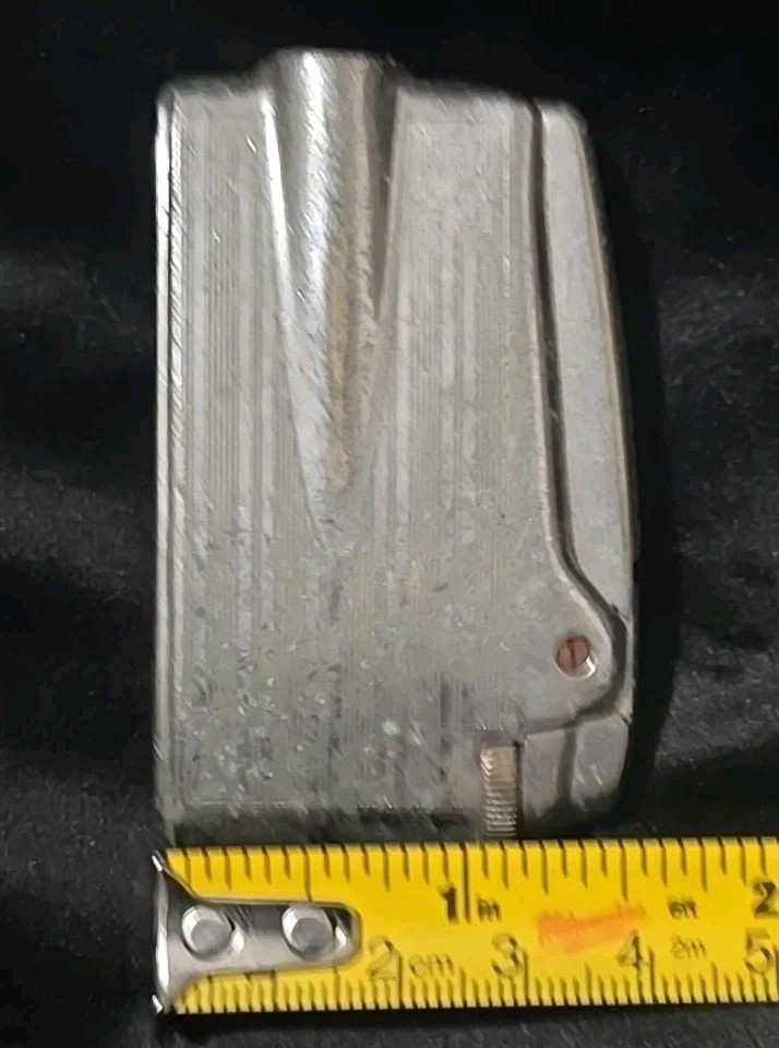 Vintage Ronson Varaflame Silver Chrome Butane Lighter Complete Untested