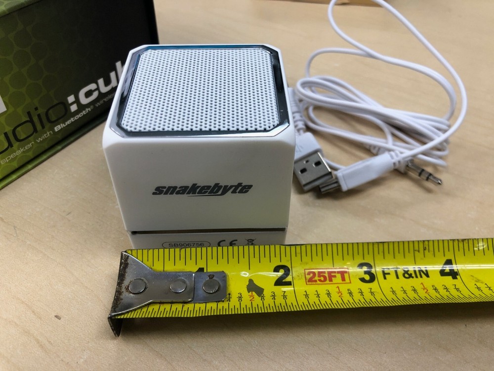SnakeByte Powerful Wireless Mini Cube Speaker for Tablets, iPhone, Android