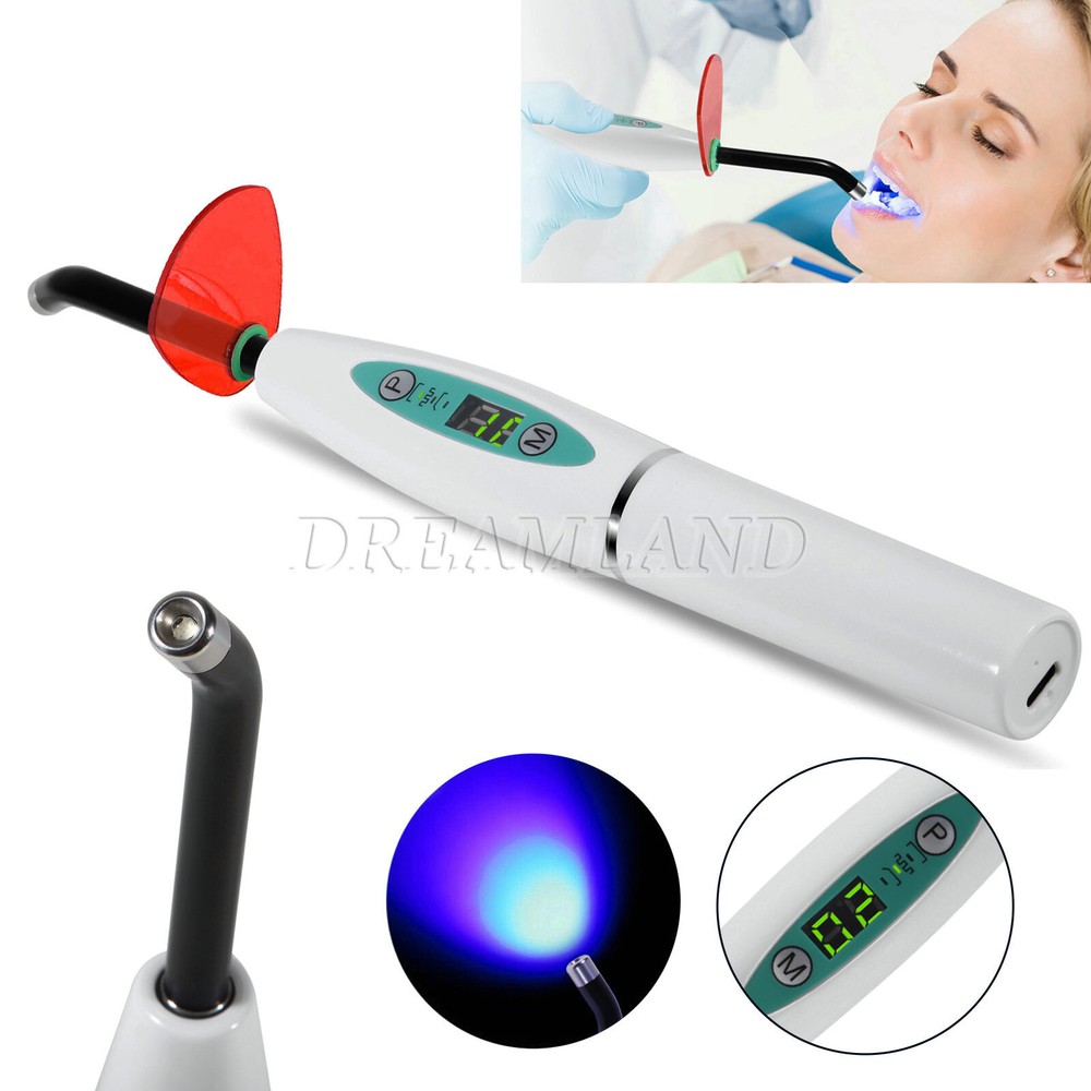 Dental Wireless LED Curing Light Lamp 5W 2000mw Tooth Cure Machine