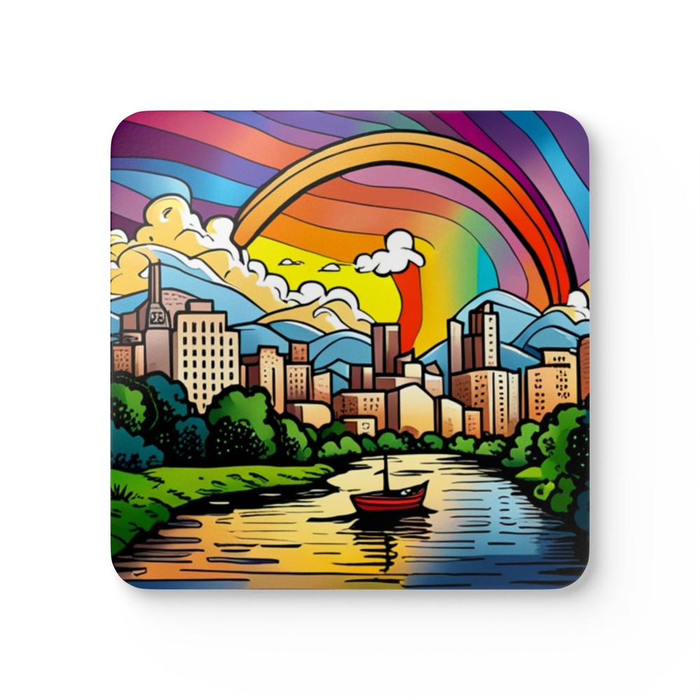 Corkwood Coaster Set